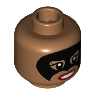 Lego hlava, tělová tmavší (6210140)
